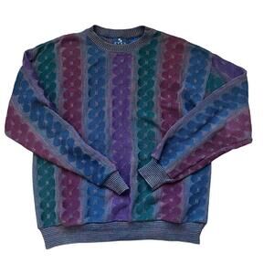 Enro Men's Burgundy cottage core sweater